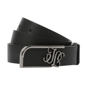 여성 빅버클 소가죽 벨트(X2BTW6951BK)