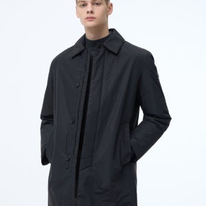 [헤지스 남성] [스테디셀러]블랙 다운 하프코트 WHCO4D460BK