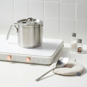 [자주] 바닥 3중 스테인리스 멀티팟 14cm - 스틸그레이 (J71N9010532)