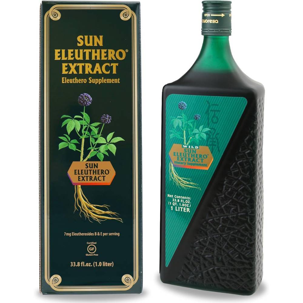 Sun Eleuthero Root <b>Chlorella</b> <b>클로렐라</b> 인삼 추출물 액상 1000ml  1개  1L