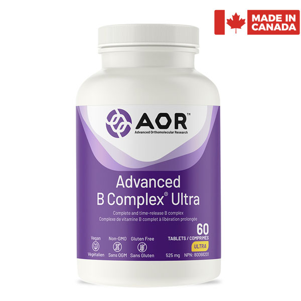 캐나다직구 에이오알 활성형 비타민 <b>B 컴플렉스 울트라</b> 60정 타임릴리스 서방형 AOR <b>Advanced B</b> Complex <b>Ultra</b>  2개