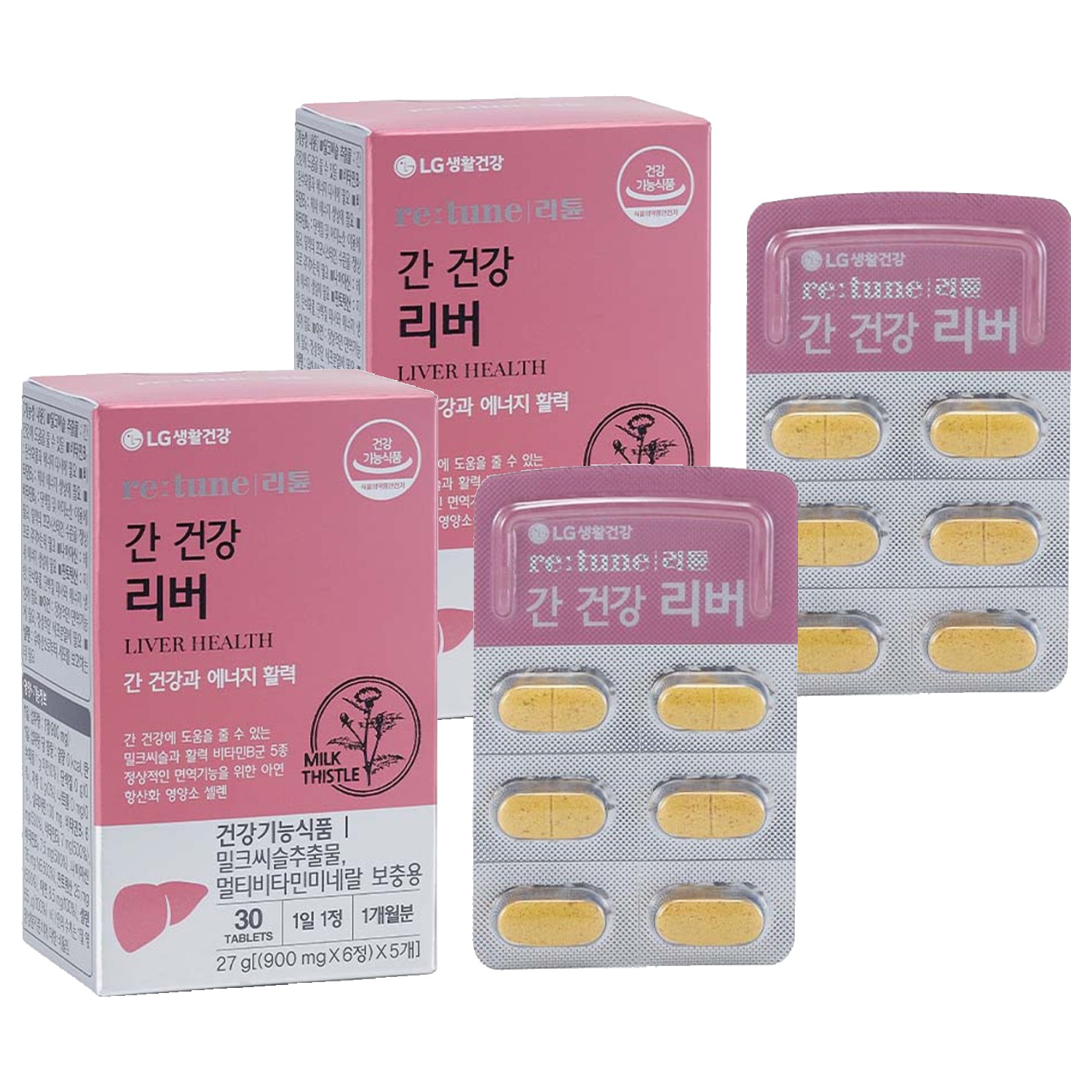 리튠 <b>간</b> 건강 리버  30정  2개