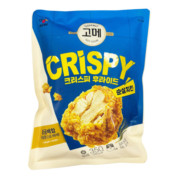 <b>CJ제일제당</b> 고메 크리스피 후라이드순살치킨 350g  (닭다리살)