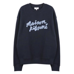 메종키츠네 HANDWRITING 스트라이프 컴포트 스웻셔츠 핸드라이팅 스웨트셔츠 NM00310KM0307 P480 /1