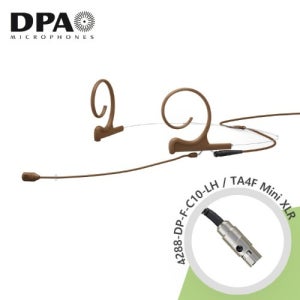[DPA] 4288-DP-F-C10-LH Headset TA4F Mini XLR 브라운 슈어 헤드셋마이크
