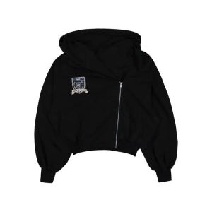 GMBH 로고 패치 후드티 CLAUDE BLACK BLACK 여성