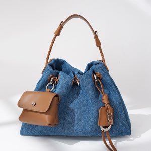 지젤가방 가죽가방 키링 데님 숄더&크로스백