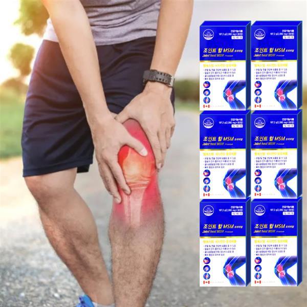 <b>태극제약</b> 조인트힐 MSM 프리미엄 2080mg <b>엠에스엠</b> 글루코사민 초록잎홍합 90캡슐 6개