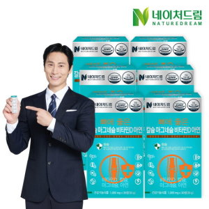 <b>네이처드림</b> <b>네이처드림</b> 칼슘 <b>마그네슘</b> 비타민D 아연 30정 x 6박스