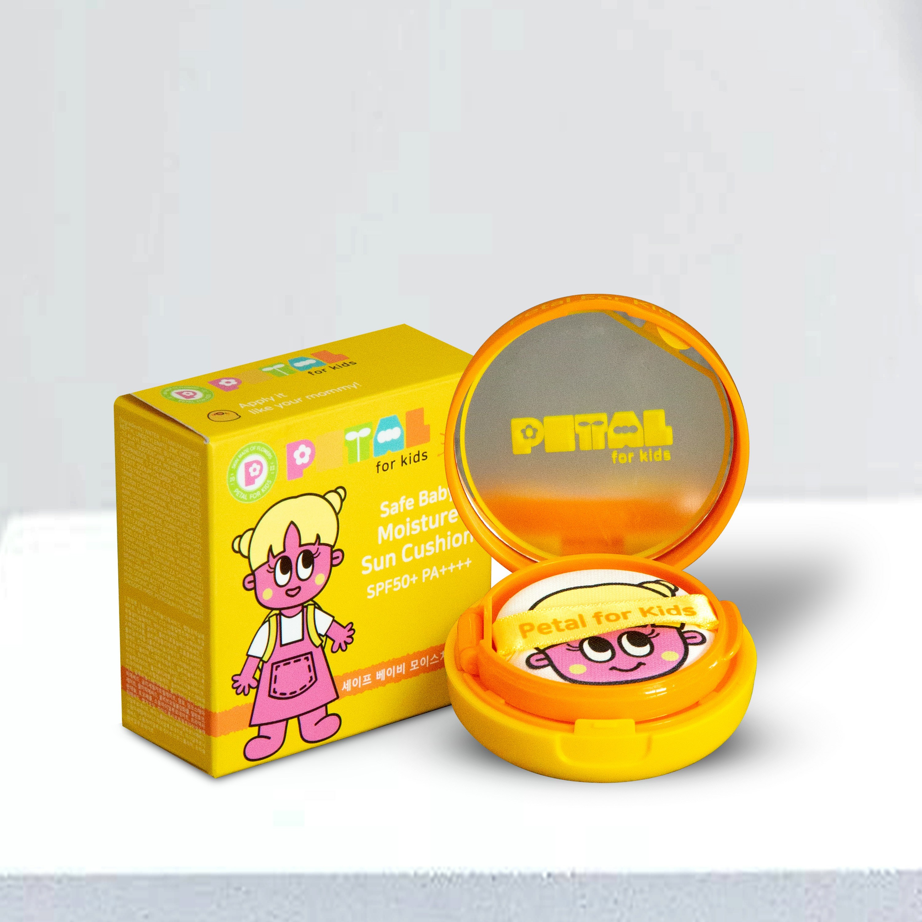 페탈<b>포키즈</b> 세이프 베이비 모이스처 유아 어린이 키즈 선쿠션 SPF50+ PA++++  1개  8ml