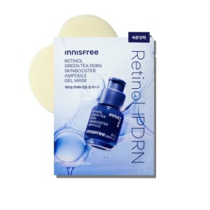 이니스프리 레티놀 그린티 PDRN 스킨부스터 앰플 겔 마스크 25mL [속광 탄력]