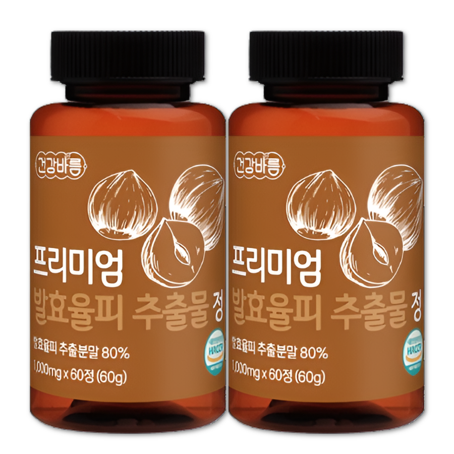 율피환 국내산 <b>발효율피 추출물</b>정 100% 2통