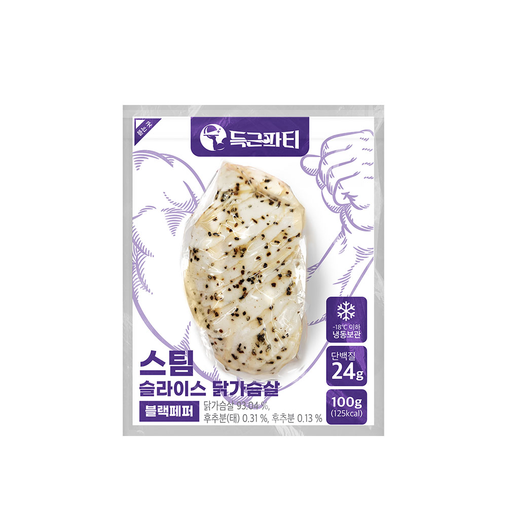 득근파티 스팀 슬라이스 닭가슴살 블랙페퍼 성분 분석