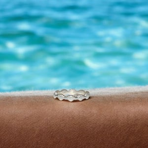 (아이디어스 단독) 925실버 쉘 쁘띠반지, 제미앤제이(gemmy&j)