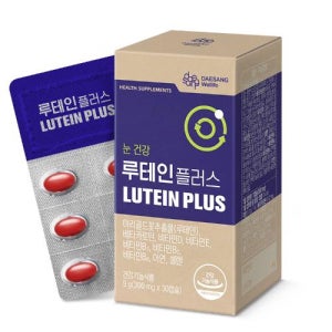 대상웰라이프 루테인 플러스 30캡슐 눈 건조 피로 노화 안구건조증 개선 비타민 미네랄 지아잔틴