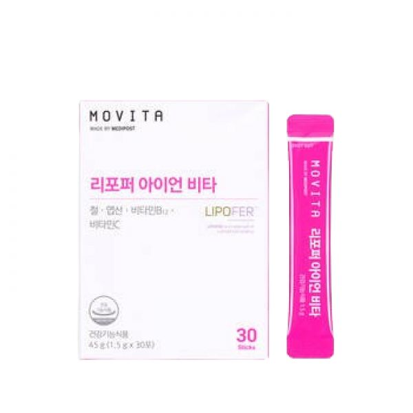 모비타 리포퍼 아이언 비타 1.5g x 30포, 4개
