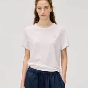 [드파운드] wappen linen t-shirt - ivory EP8JXX01383