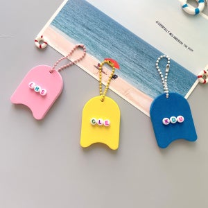 킥판 이니셜 키링 2set, MYBERRYPUFF