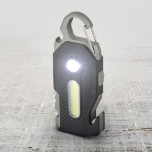 휴대용 400루멘 2IN1 COB LED 키체인 만능 미니라이트 작업등