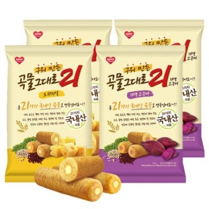 곡물그대로21 크리스피롤(오리지널6팩+자색고구마6팩)