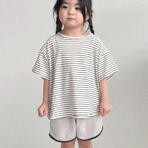 오구 배색 팬츠