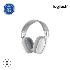 로지텍코리아 ZONE VIBE 100 존바이브 100 오버이어 블루투스 무선 헤드셋/헤드폰/노이즈캔슬링 마이크/간편한 컨트롤/커스터마이징 오프화이트
