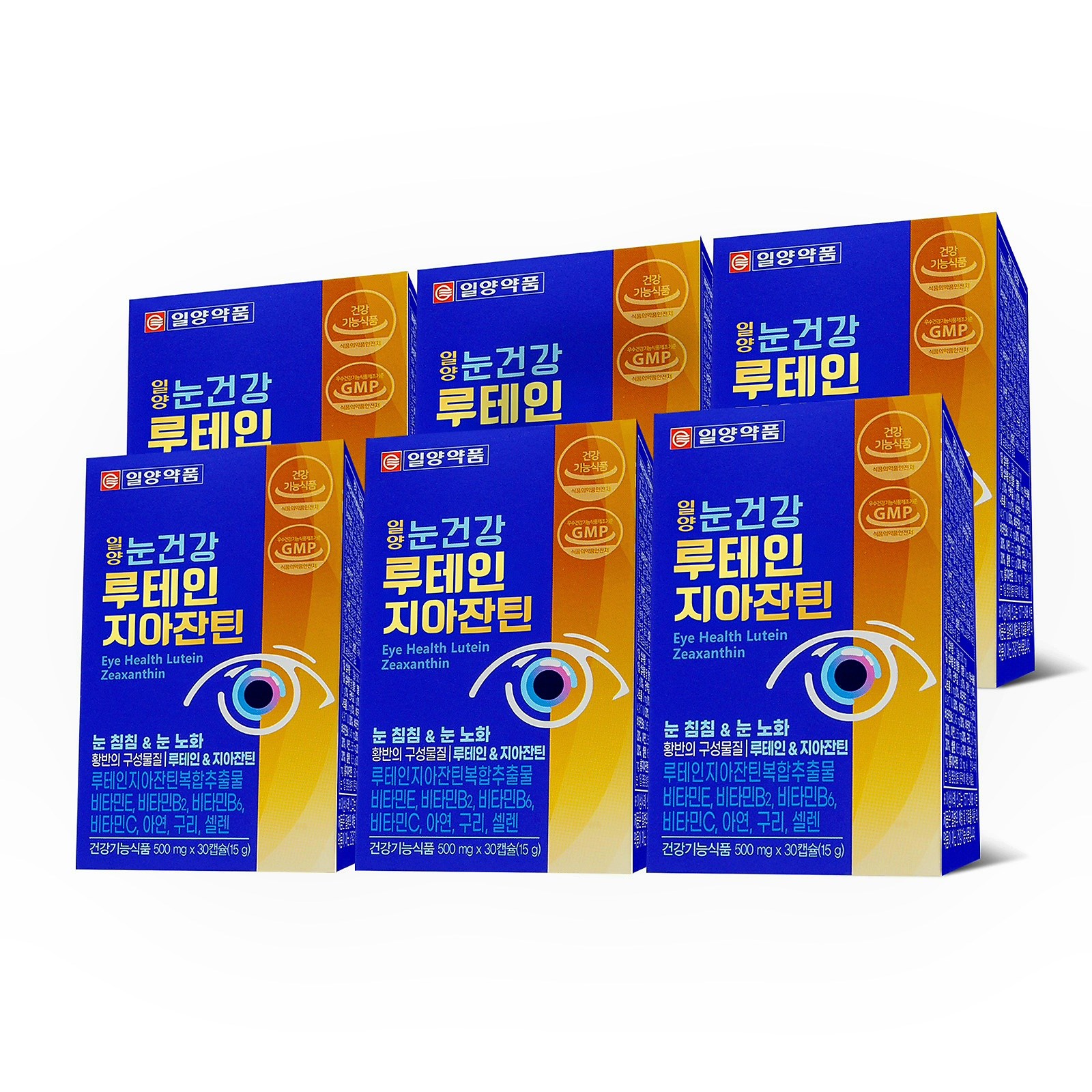 <b>일양약품</b> 눈건강 루테인 <b>지아잔틴</b>  6박스  30정