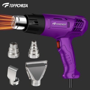 TOPFORZA 1200W 고출력 휴대용 온도 제어 핫 에어 건, 산업용 오븐, 유럽 표준 플러그, 산업용으로 사용하기 위한 제품