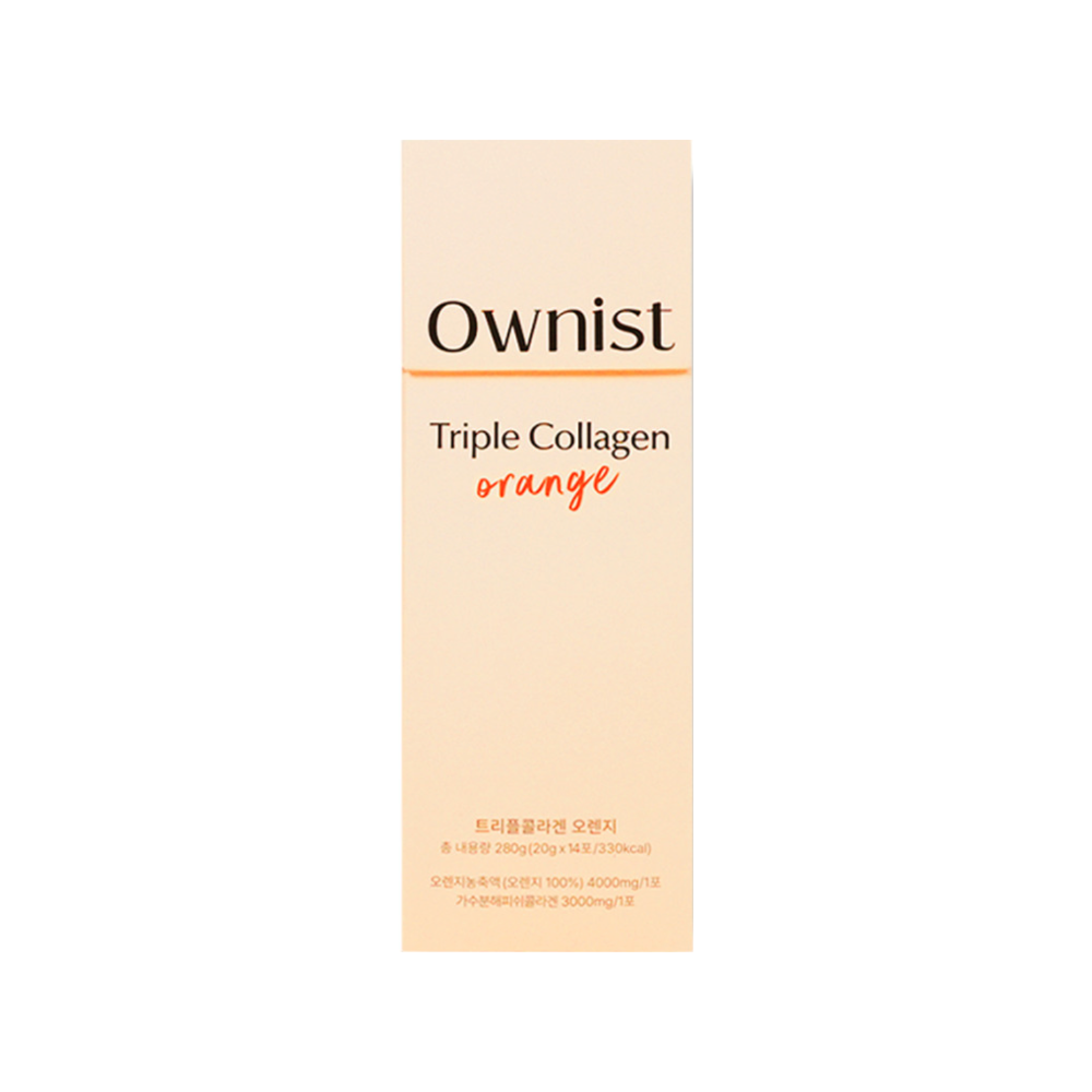 <b>오니스트</b> 트리플콜라겐 오렌지 농축 가수분해 피시콜라겐 <b>프락토올리고당</b> 히알루론산 280g 1박스
