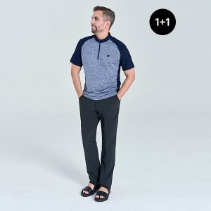 (마운틴밸리)1+1여름BEST 남성 베이직 사방스판 쿨링 허리 이밴드 팬츠