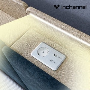 빌콘 빌트인 멀티 고속충전 USB 듀얼터치 스위치 콘센트 LED조명 세트 침대무드등 가구용 INA5