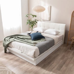 젠티스 메이 PU가죽 침대프레임 SS