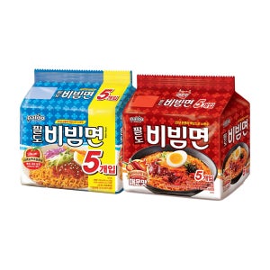팔도 팔도 비빔면 (130gx5입)+비빔면 매운맛 (130gX5입)
