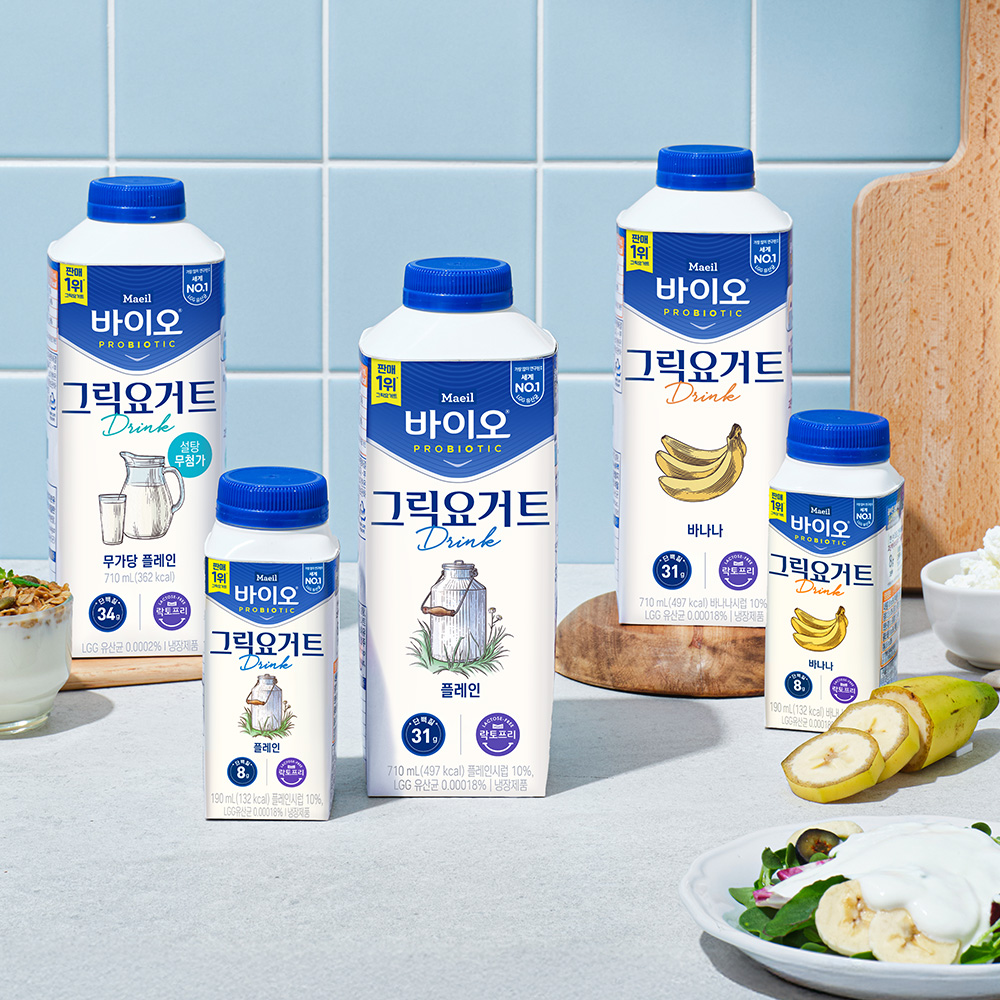 매일 바이오 그릭요거트 드링크 맛보기
