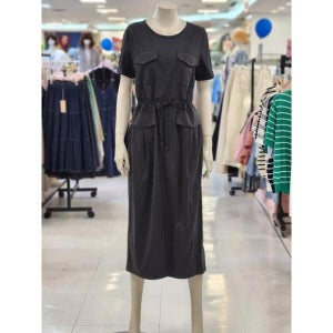 숲 SOUP 여성 허리스트링 배색 스판 원피스 SB5OP31 (34846467)