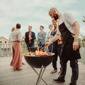 호파츠 볼 BOWL 야외 라운지 파티용 화로대 바베큐 그릴 BBQ 하이 플란차 보울57 세트