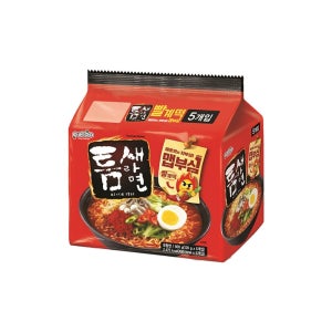 [롯데백화점]  팔도 틈새라면 빨계떡 (120gX5입) X5개 LE1216603950
