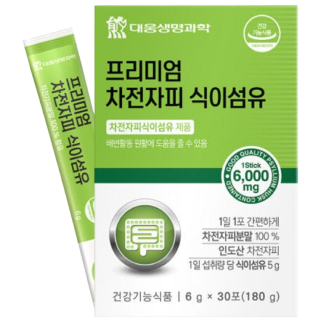 가벼운 장을 위한 1일 1<b>쾌변</b><b>프로젝트</b> 프리미엄 차전자피 식이섬유  2개