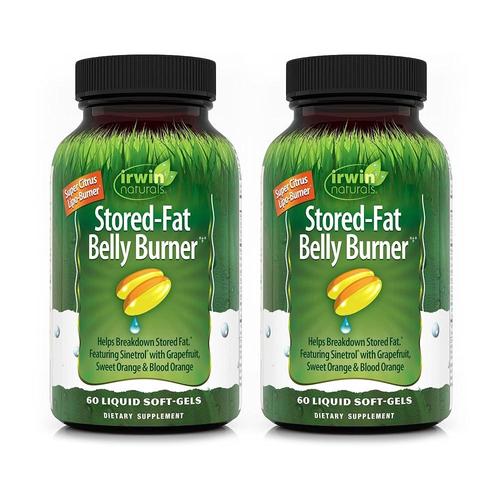Irwin Naturals Stored-Fat Belly Burner <b>Sinetrol</b>, 자몽, 스위트 오렌지 및 블러드 포함 - 고집 지방 분해
