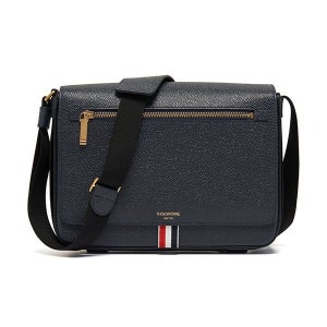 톰브라운 MAG143B 00198 415 페블 그레인 삼선탭 리포터 크로스백