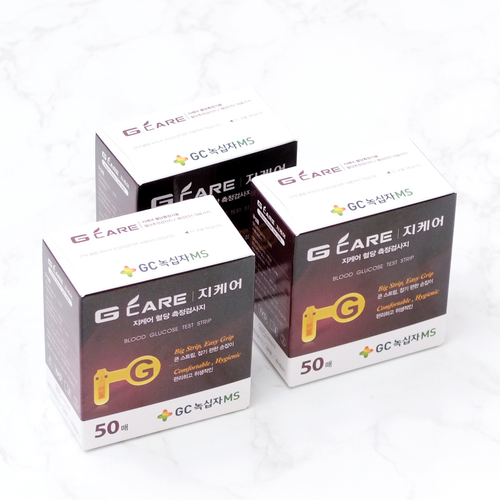 GC녹십자MS 지케어 혈당시험지 3박스 총150매