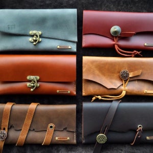 나만의 빈티지 가죽 장지갑, 가죽하는유목민 노마딬