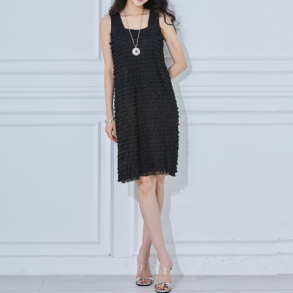 까르죠아 캉캉 원피스 나시 스퀘어넥 휴가철 34572422