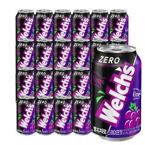 농심 웰치 제로 그레이프맛 355ml x 24개
