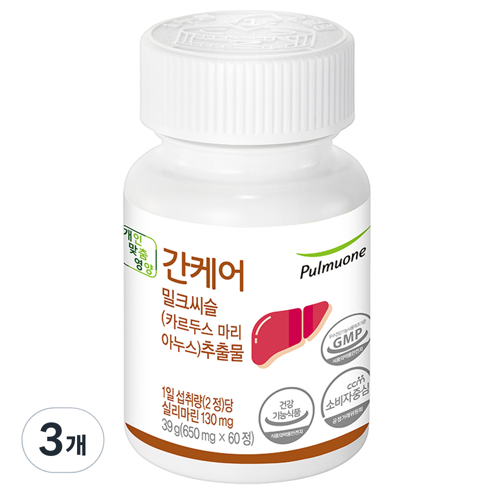 <b>풀무원</b>건강생활 간케어 밀크씨슬 추출물  3개  60정