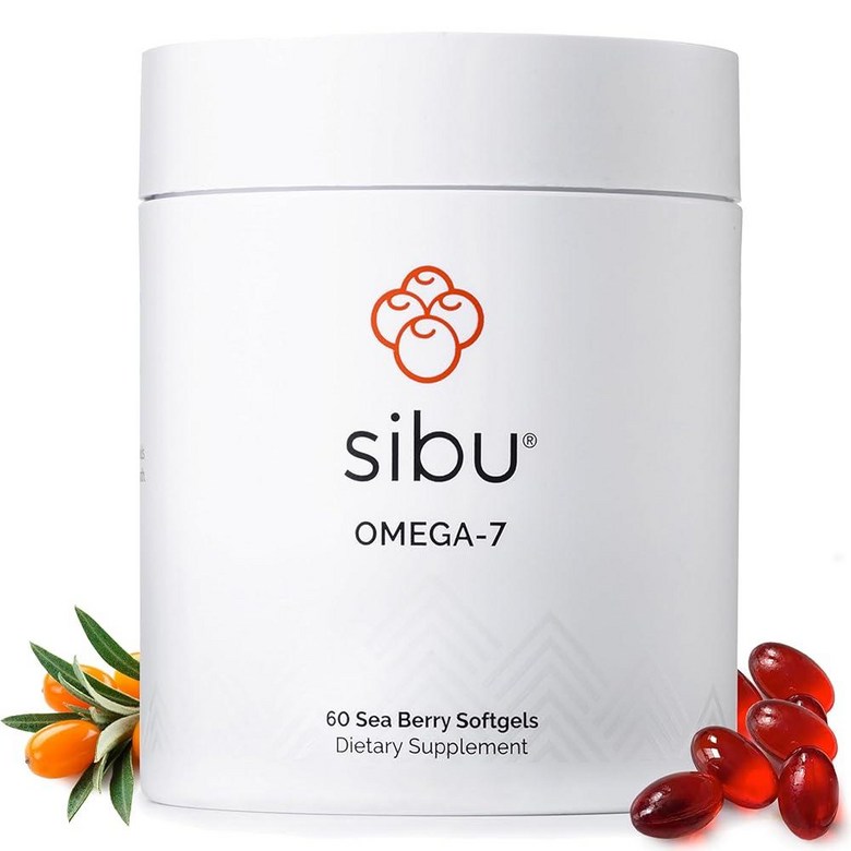 Sibu 오메가-7 소프트젤 스타터 키트 프리미엄 유기농 히말라야 산자나무속 오일 (60개 30일 분량) - 건강한 피부 머리카락 <b>손톱</b> 및 <b>건조</b>함을 위한 보충제 7673  스타터
