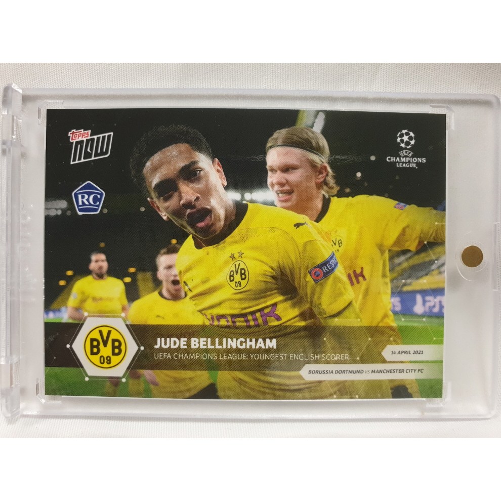 주드 벨링엄 루키 2021 TOPPS NOW 탑스 나우 #65 보루시아 도르트문트 UEFA 챔피언스 리그 챔스 축구 카드  1개