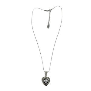 [에스투에스] Secret Heart Necklace (Pink/Black)