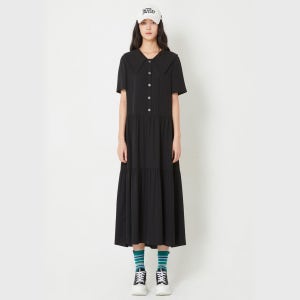 [롯데백화점] 럭키슈에뜨 셔링 반소매 롱원피스 (LQDAW24500) LE1214686578