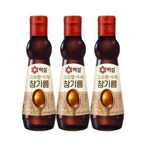하프클럽/CJ제일제당백설 고소함가득 참기름320ml x3병